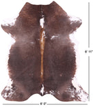 Natural Hair-On Cowhide Rug - 6' 11" X 6' 0" - Golden Nile