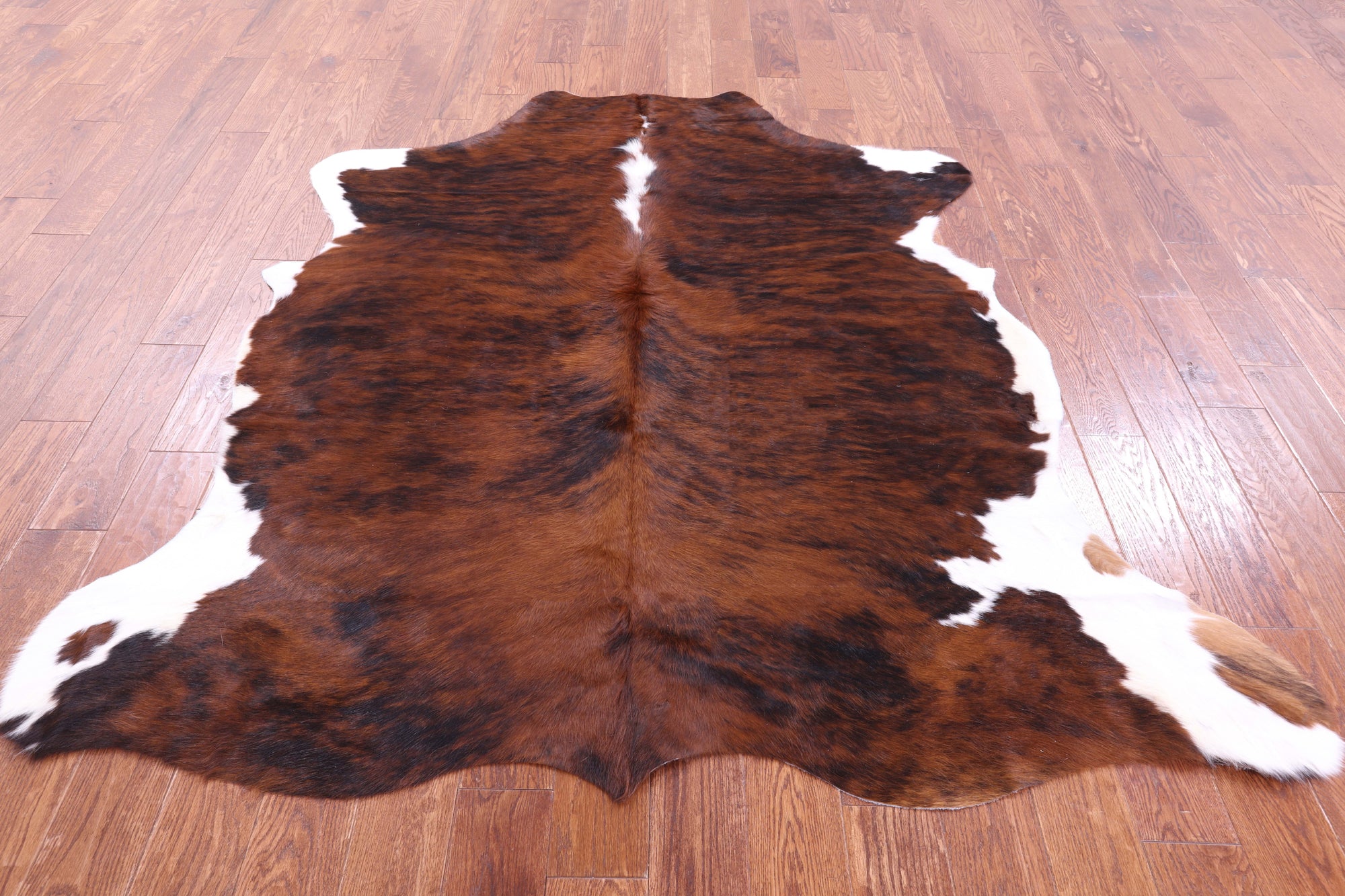 Natural Hair-On Cowhide Rug - 6' 11" X 5' 6" - Golden Nile