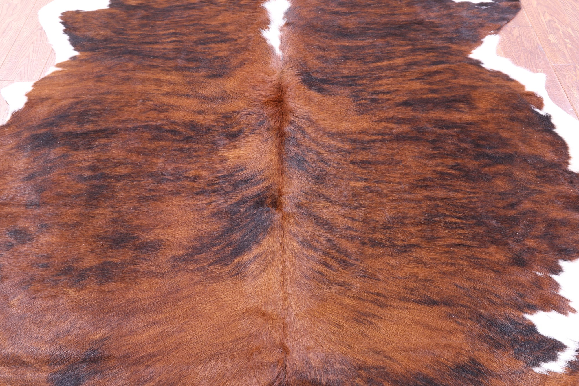 Natural Hair-On Cowhide Rug - 6' 11" X 5' 6" - Golden Nile