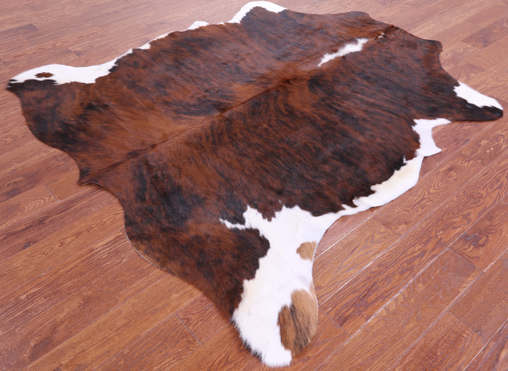 Natural Hair-On Cowhide Rug - 6' 11" X 5' 6" - Golden Nile