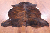 Brindle Natural Hair-On Cowhide Rug - 6' 8" X 6' 2" - Golden Nile