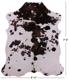 Natural Hair-On Cowhide Rug - 7' 0" X 5' 11" - Golden Nile
