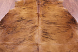 Natural Hair-On Cowhide Rug - 7' 1" X 6' 3" - Golden Nile