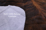 Brindle Natural Hair-On Cowhide Rug - 6' 10" X 5' 7" - Golden Nile