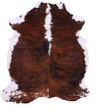 Natural Hair-On Cowhide Rug - 6' 11" X 6' 1" - Golden Nile