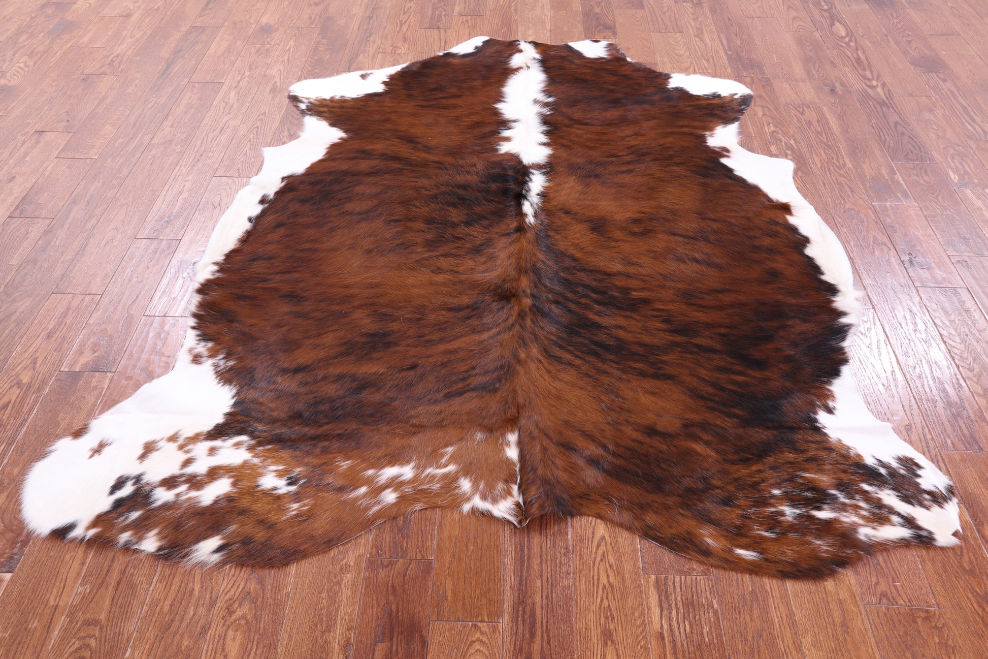 Natural Hair-On Cowhide Rug - 6' 11" X 6' 1" - Golden Nile