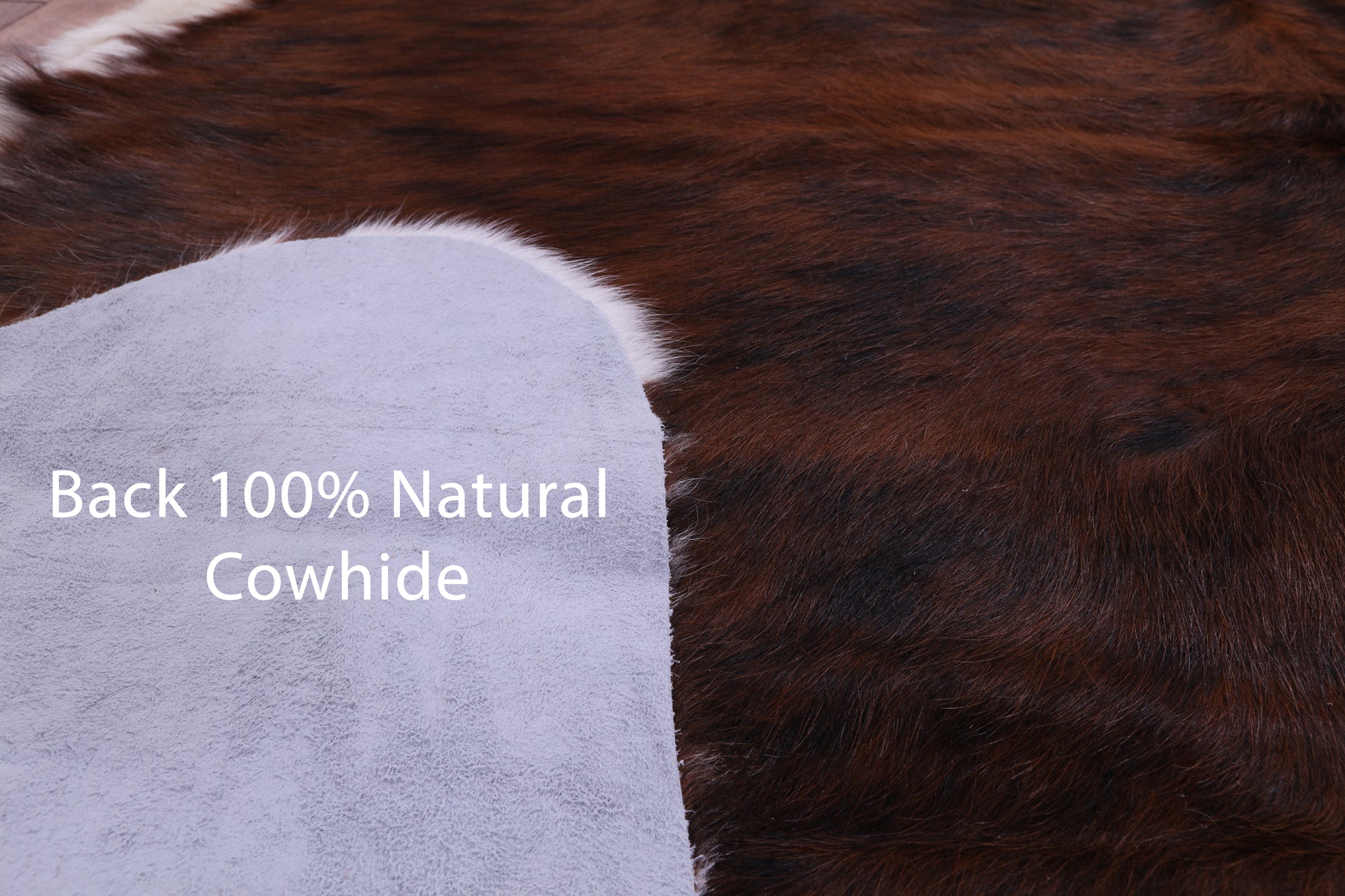 Natural Hair-On Cowhide Rug - 6' 11" X 6' 1" - Golden Nile