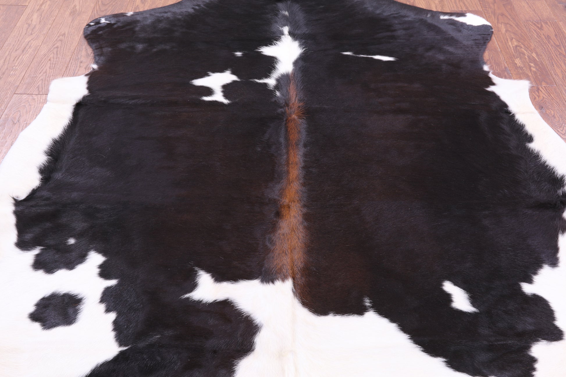 Natural Hair-On Cowhide Rug - 6' 11" X 6' 1" - Golden Nile