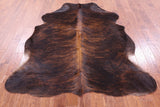 Natural Hair-On Cowhide Rug - 6' 9" X 5' 8" - Golden Nile