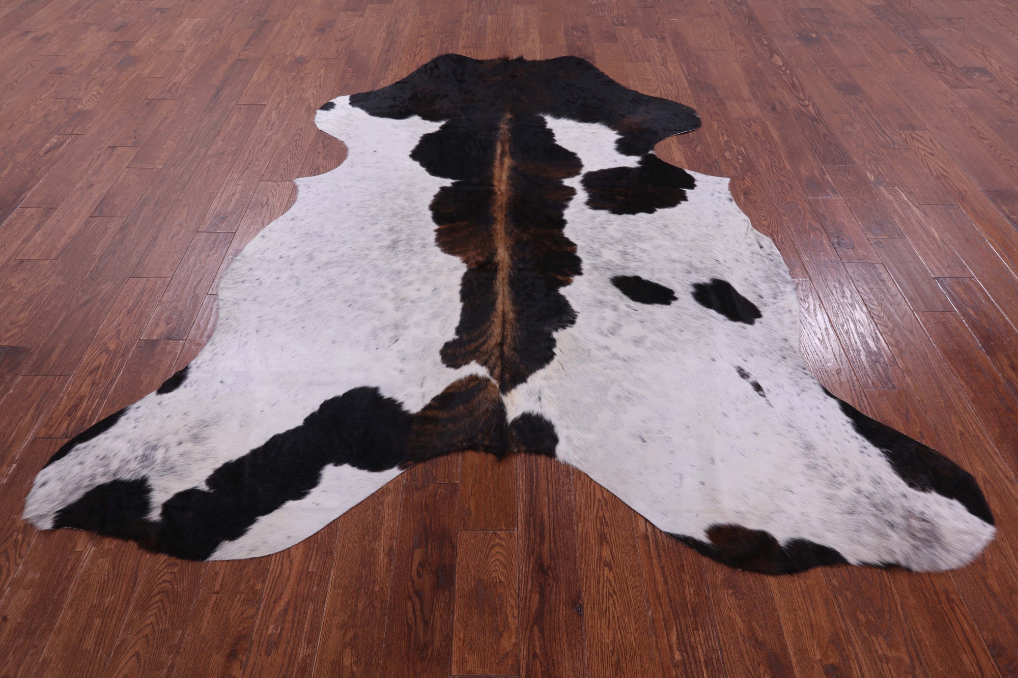 Natural Hair-On Cowhide Rug - 7' 10" X 7' 2" - Golden Nile