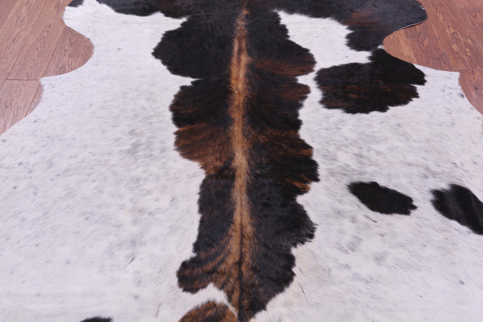 Natural Hair-On Cowhide Rug - 7' 10" X 7' 2" - Golden Nile