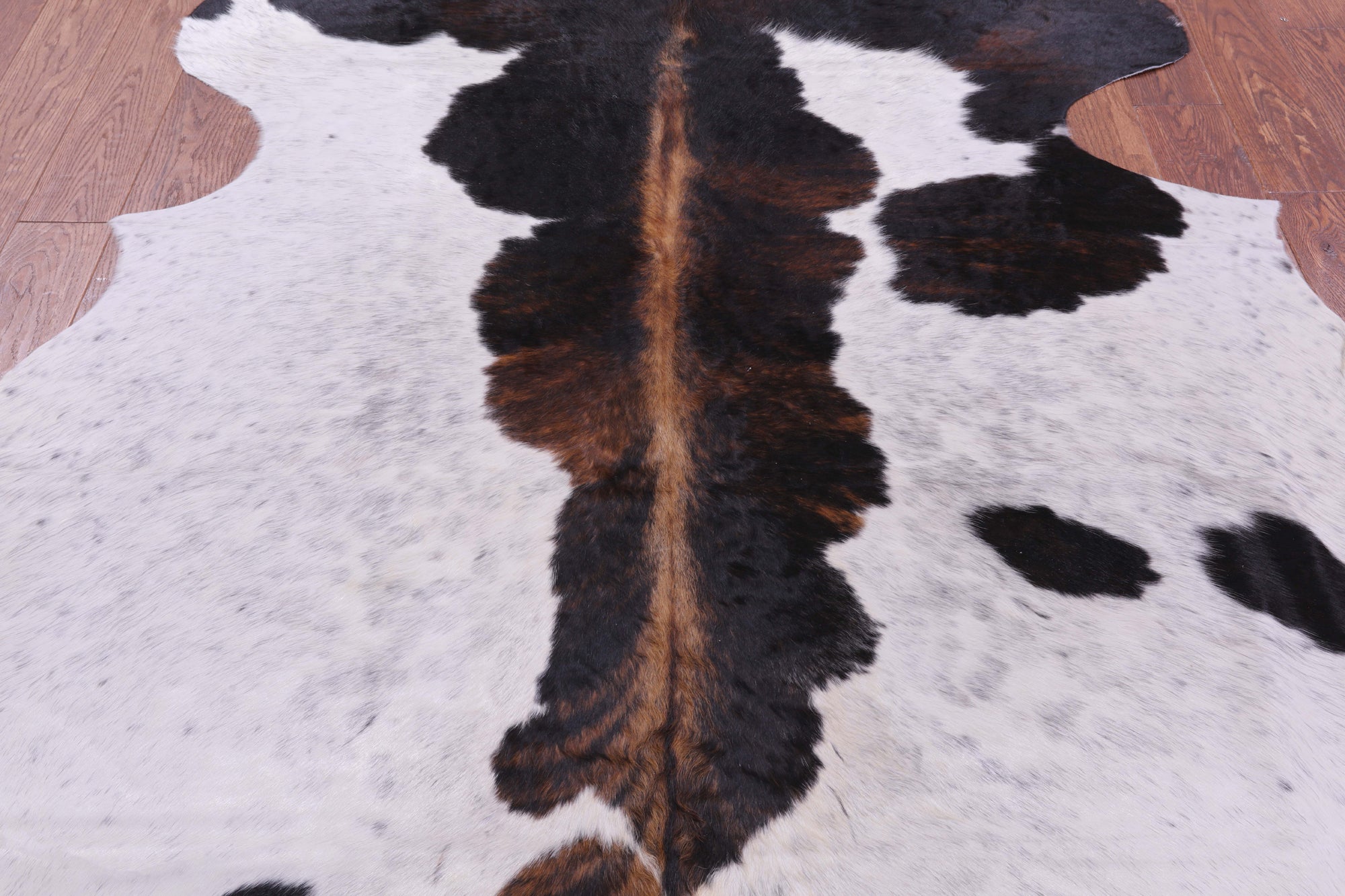 Natural Hair-On Cowhide Rug - 7' 10" X 7' 2" - Golden Nile
