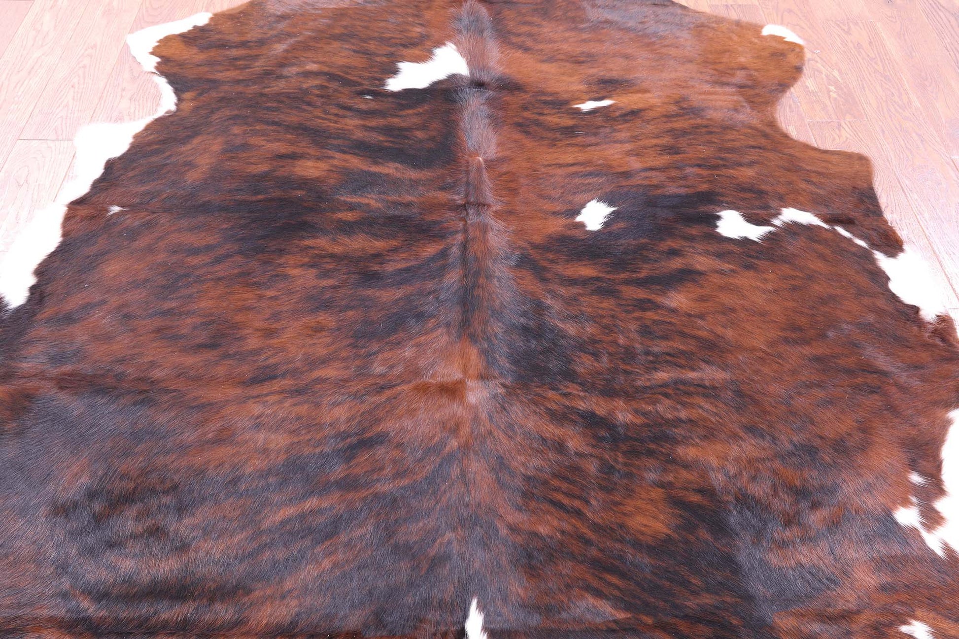 Natural Hair-On Cowhide Rug - 6' 10" X 6' 4" - Golden Nile