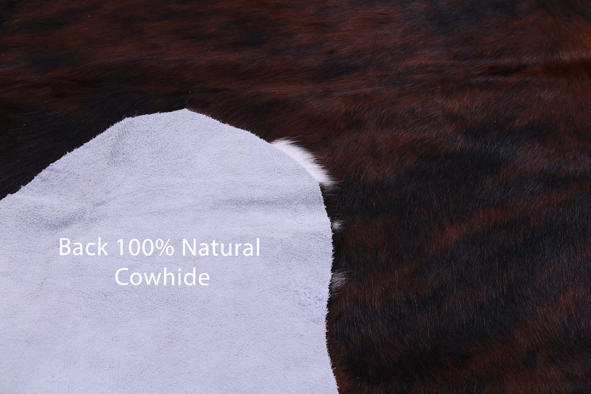 Natural Hair-On Cowhide Rug - 6' 10" X 6' 4" - Golden Nile