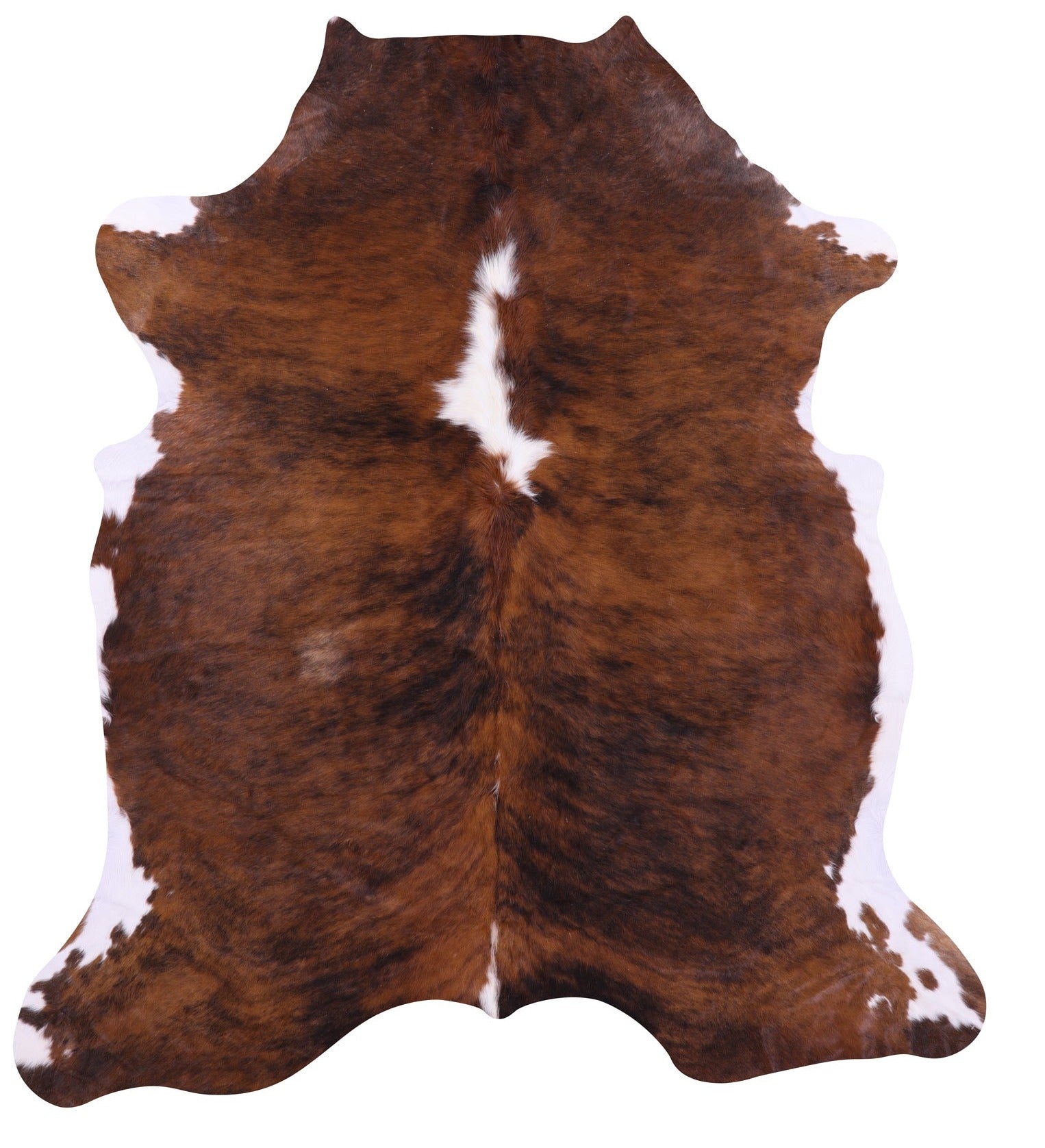 Natural Hair-On Cowhide Rug - 7' 0" X 6' 4" - Golden Nile
