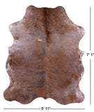 Natural Hair-On Cowhide Rug - 7' 1" X 5' 11" - Golden Nile