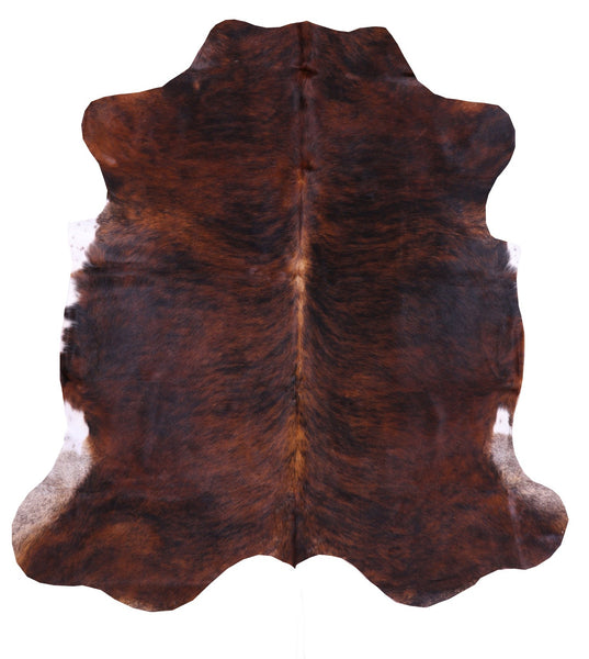 Natural Hair-On Cowhide Rug - 7' 0" X 6' 8" - Golden Nile