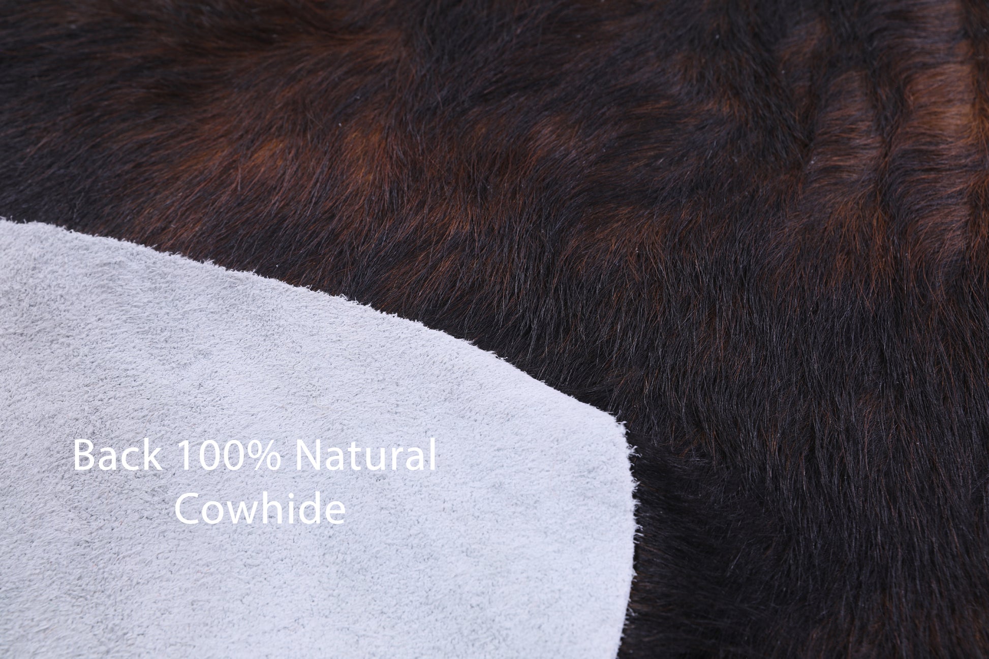 Brindle Natural Hair-On Cowhide Rug - 6' 9" X 6' 0" - Golden Nile