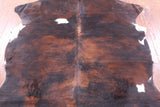 Natural Hair-On Cowhide Rug - 7' 1" X 6' 2" - Golden Nile