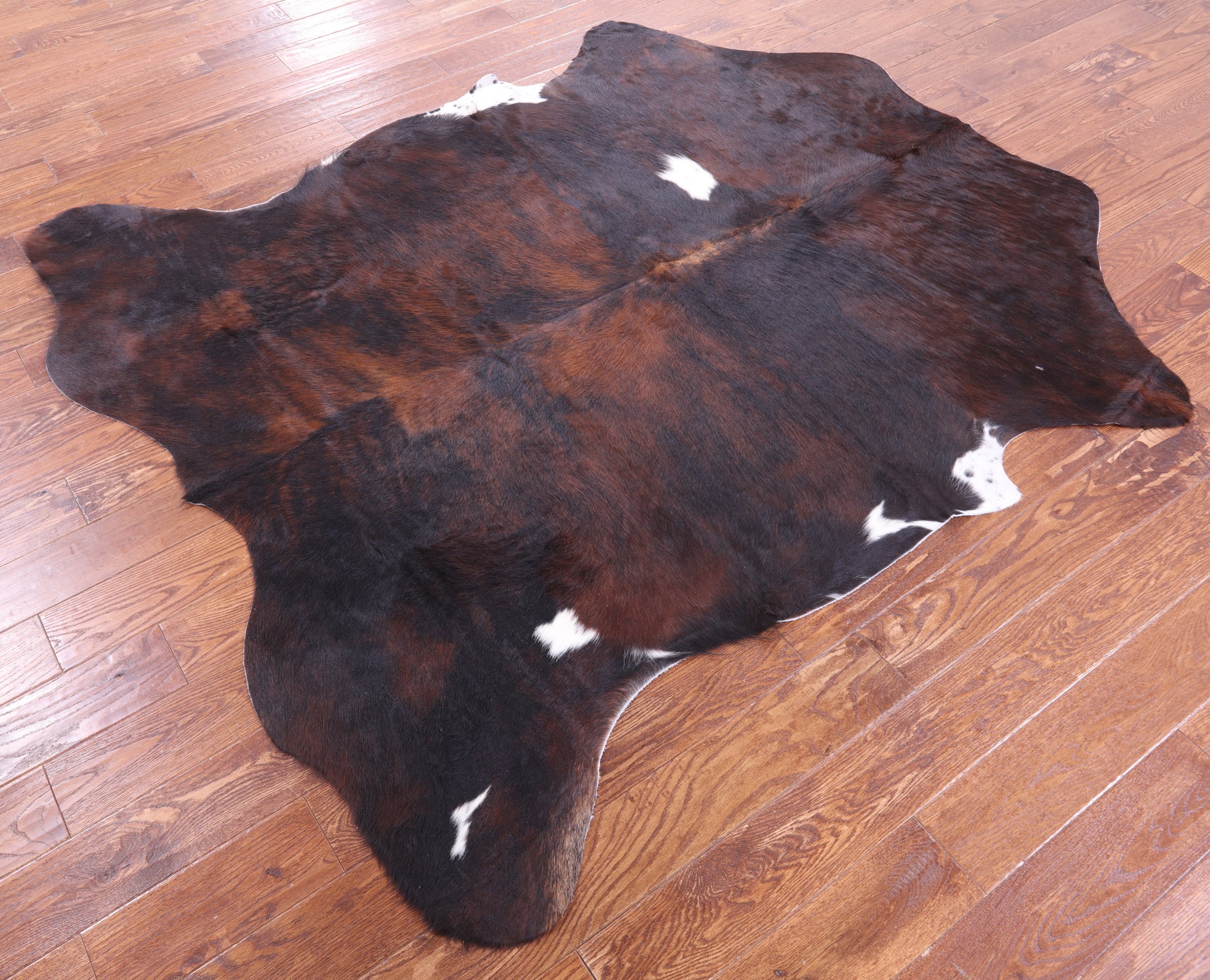 Natural Hair-On Cowhide Rug - 7' 1" X 6' 2" - Golden Nile