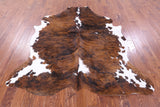 Natural Hair-On Cowhide Rug - 7' 3" X 6' 6" - Golden Nile