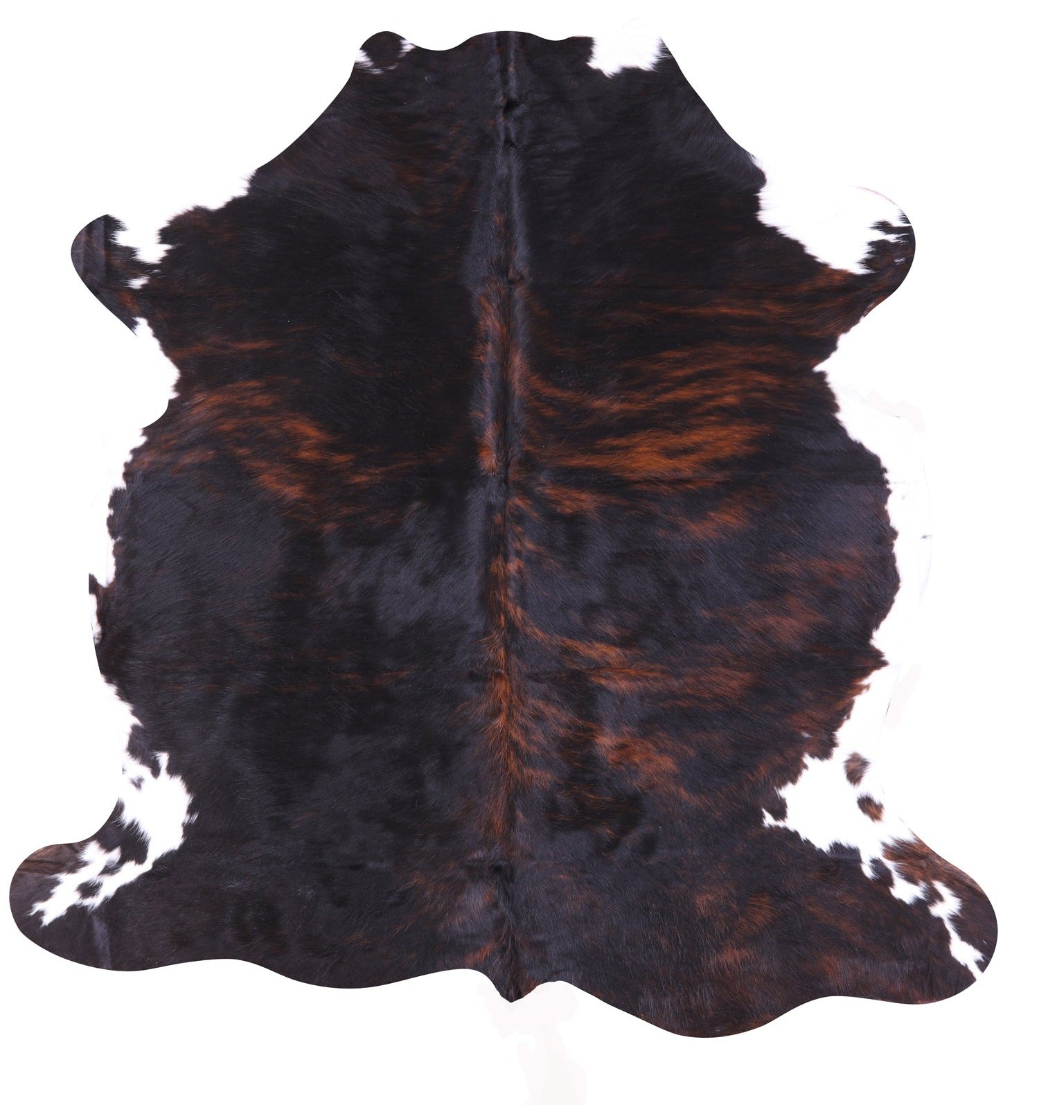 Natural Hair-On Cowhide Rug - 6' 8" X 6' 6" - Golden Nile