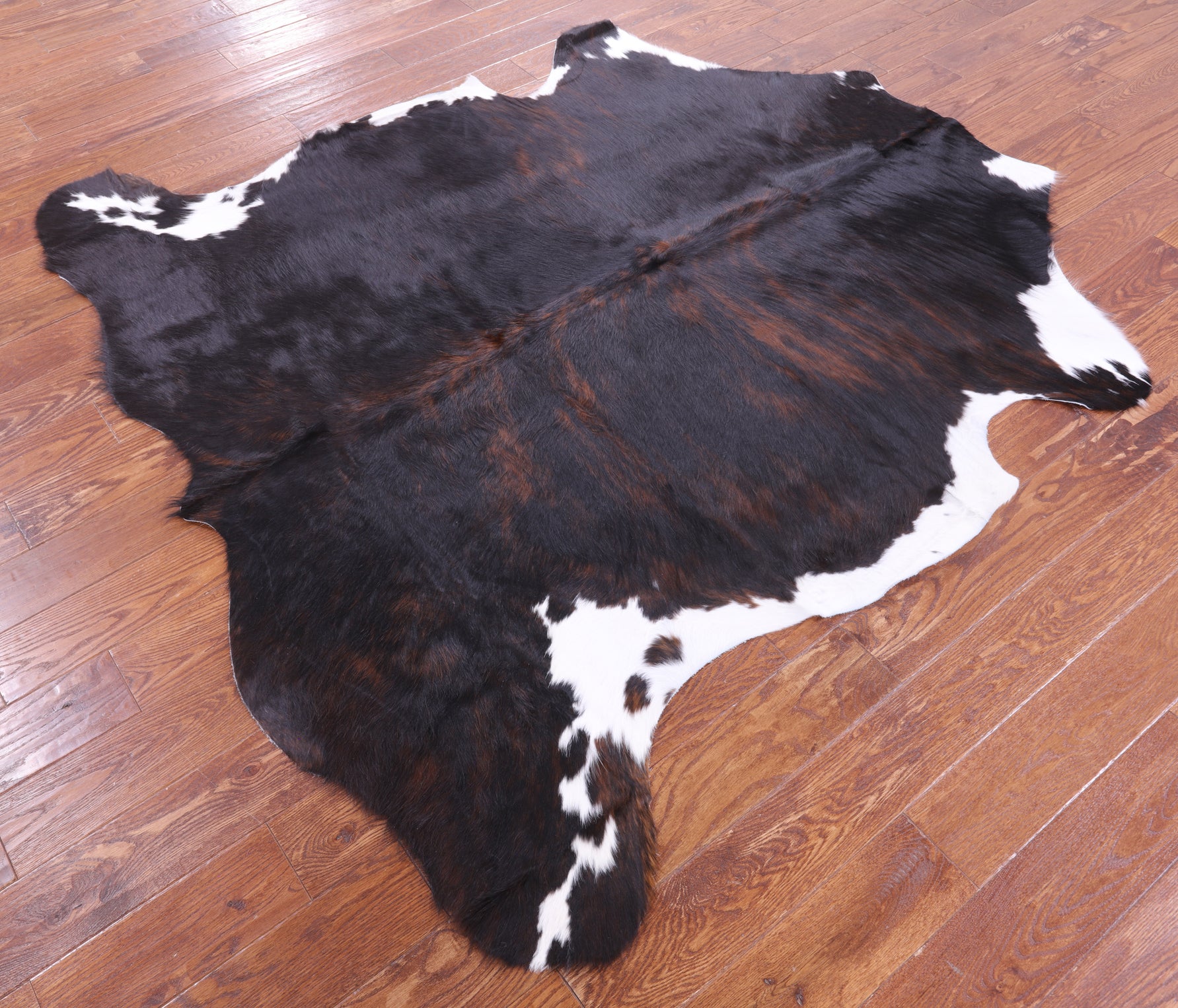 Natural Hair-On Cowhide Rug - 6' 8" X 6' 6" - Golden Nile