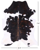 Natural Hair-On Cowhide Rug - 7' 6" X 6' 3" - Golden Nile