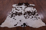 Natural Hair-On Cowhide Rug - 7' 1" X 6' 4" - Golden Nile