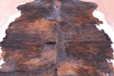 Natural Hair-On Cowhide Rug - 5' 7" X 5' 1" - Golden Nile