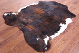 Natural Hair-On Cowhide Rug - 5' 7" X 5' 1" - Golden Nile