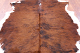 Natural Hair-On Cowhide Rug - 5' 10" X 5' 1" - Golden Nile