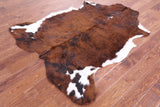 Natural Hair-On Cowhide Rug - 5' 10" X 5' 1" - Golden Nile