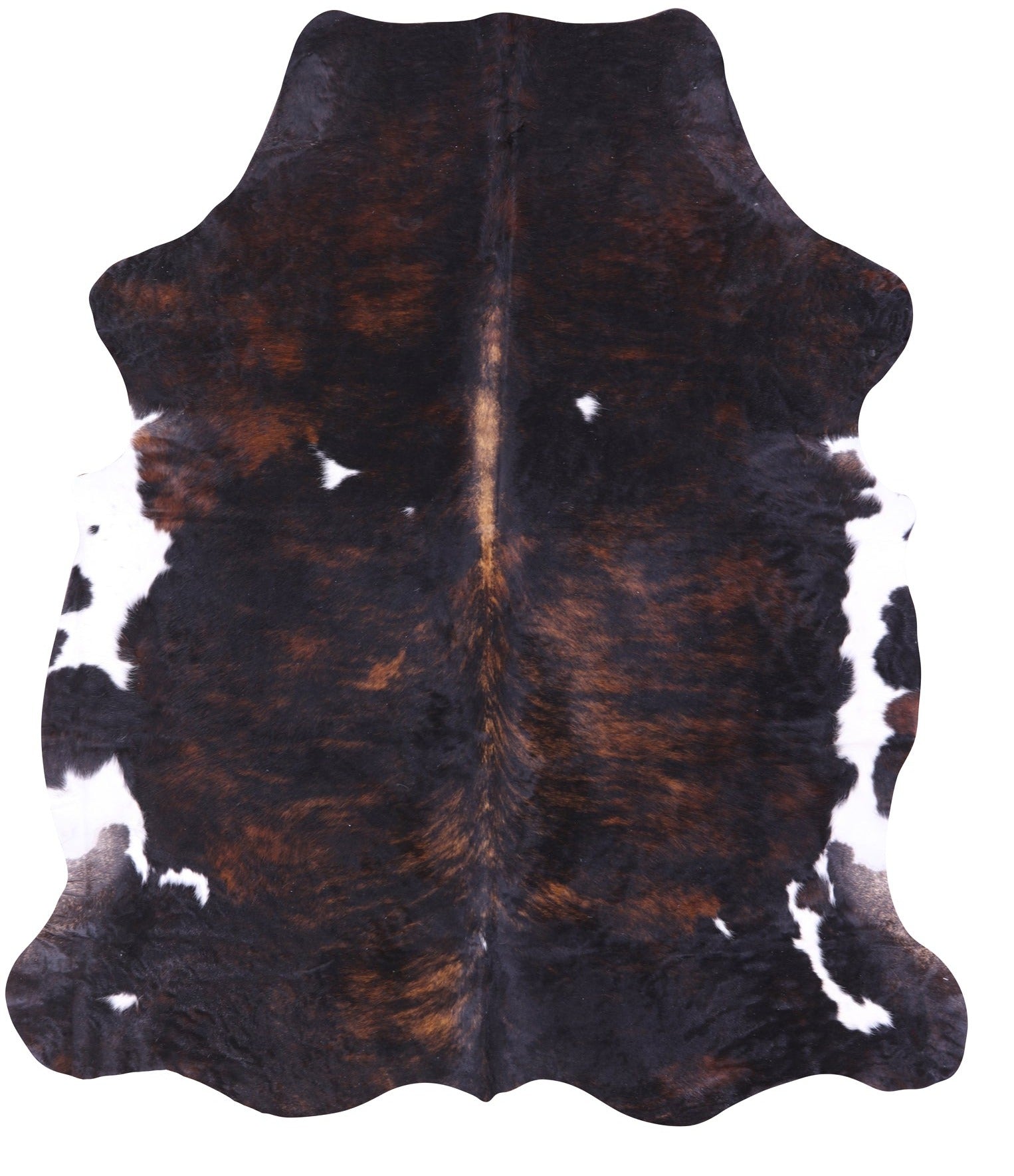 Natural Hair-On Cowhide Rug - 7' 4" X 6' 4" - Golden Nile