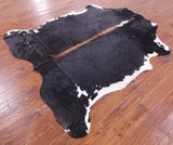 Natural Hair-On Cowhide Rug - 7' 5" X 6' 4" - Golden Nile