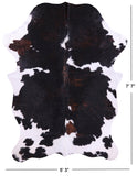 Natural Hair-On Cowhide Rug - 7' 7" X 5' 3" - Golden Nile