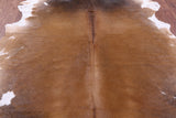 Natural Hair-On Cowhide Rug - 7' 6" X 6' 8" - Golden Nile