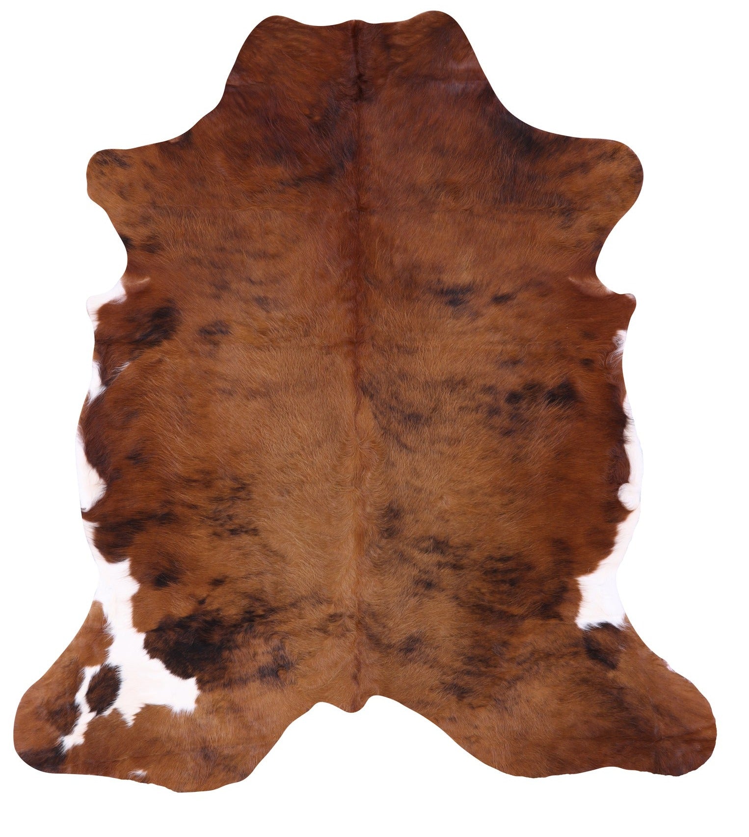 Natural Hair-On Cowhide Rug - 6' 10" X 6' 1" - Golden Nile