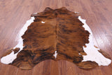 Natural Hair-On Cowhide Rug - 6' 8" X 6' 1" - Golden Nile