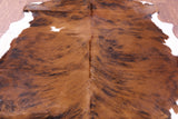 Natural Hair-On Cowhide Rug - 6' 8" X 6' 1" - Golden Nile