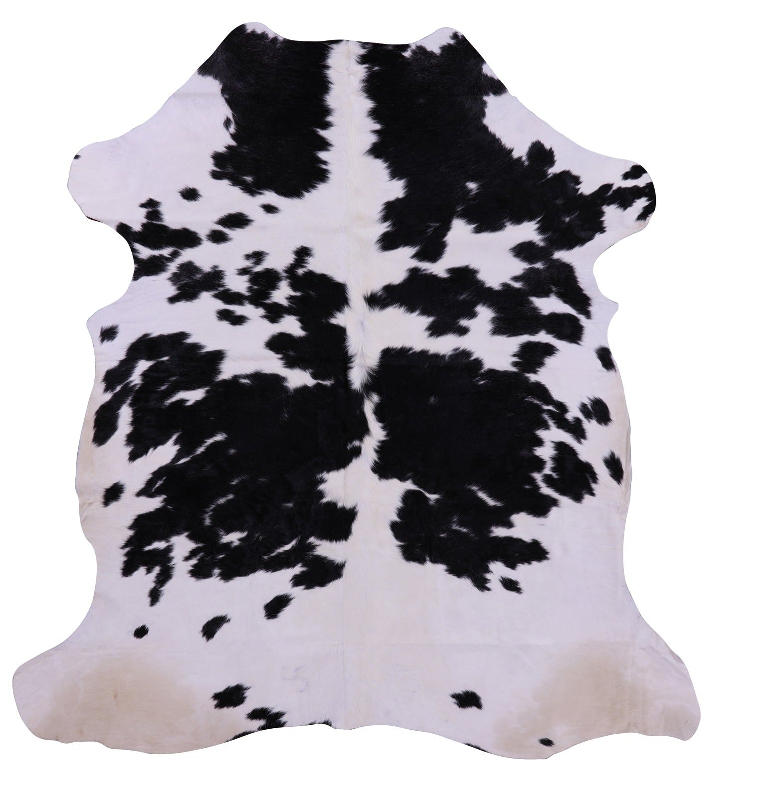 Natural Hair-On Cowhide Rug - 6' 6" X 6' 1" - Golden Nile