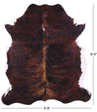 Natural Hair-On Cowhide Rug - 6' 4" X 5' 8" - Golden Nile