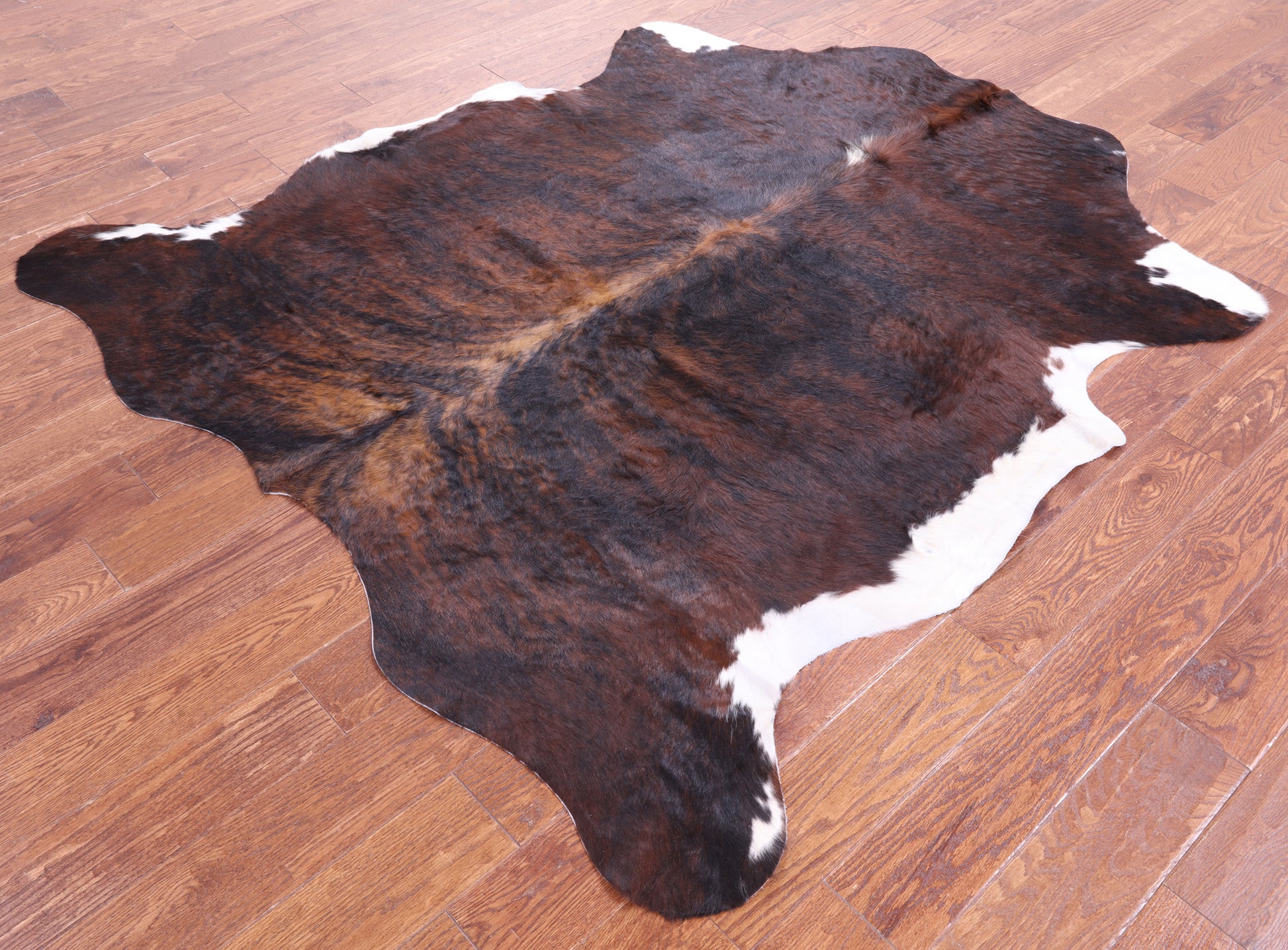 Natural Hair-On Cowhide Rug - 6' 4" X 5' 8" - Golden Nile