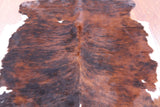 Natural Hair-On Cowhide Rug - 6' 9" X 6' 3" - Golden Nile