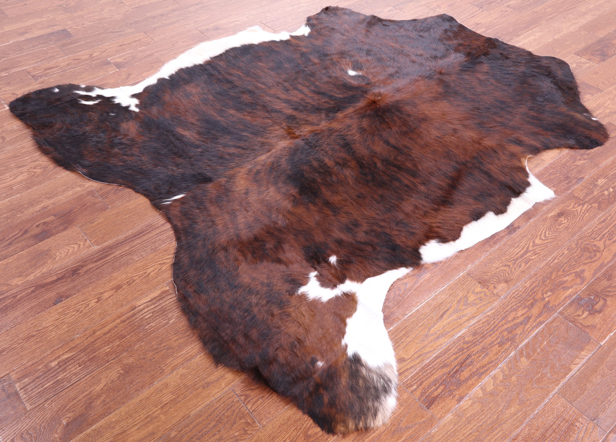 Natural Hair-On Cowhide Rug - 6' 9" X 6' 3" - Golden Nile