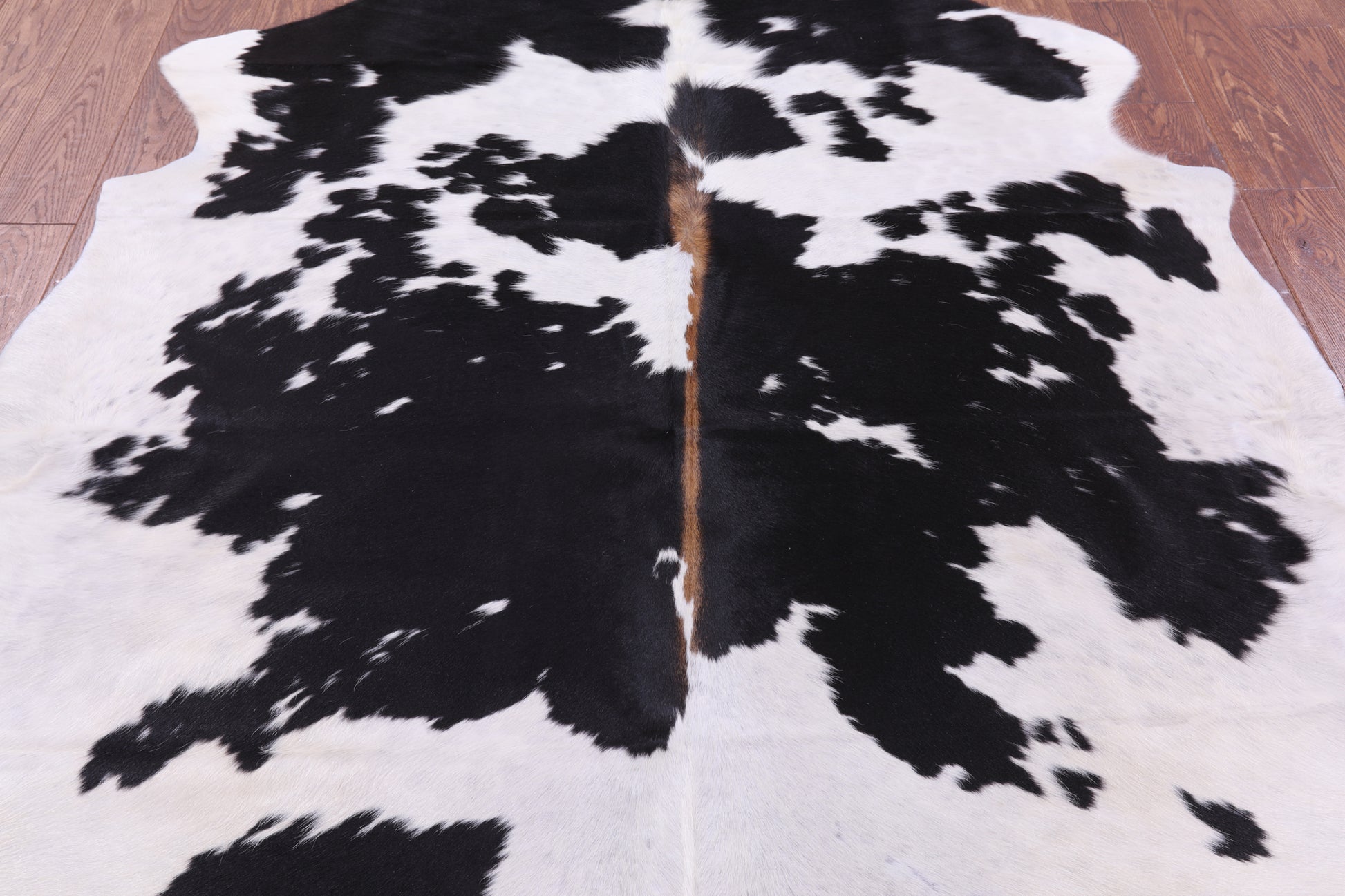 Natural Hair-On Cowhide Rug - 6' 4" X 5' 7" - Golden Nile