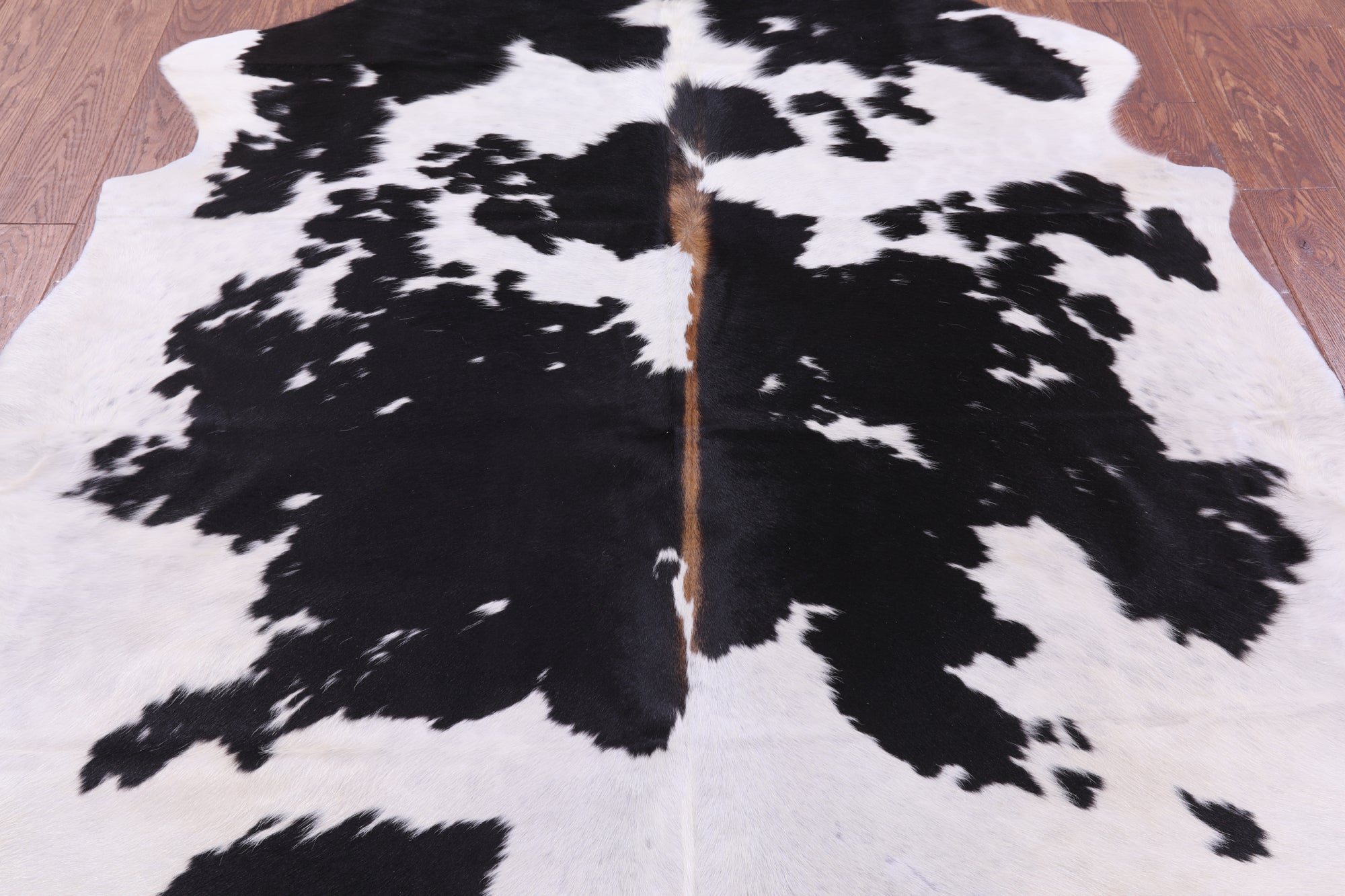 Natural Hair-On Cowhide Rug - 6' 4" X 5' 7" - Golden Nile