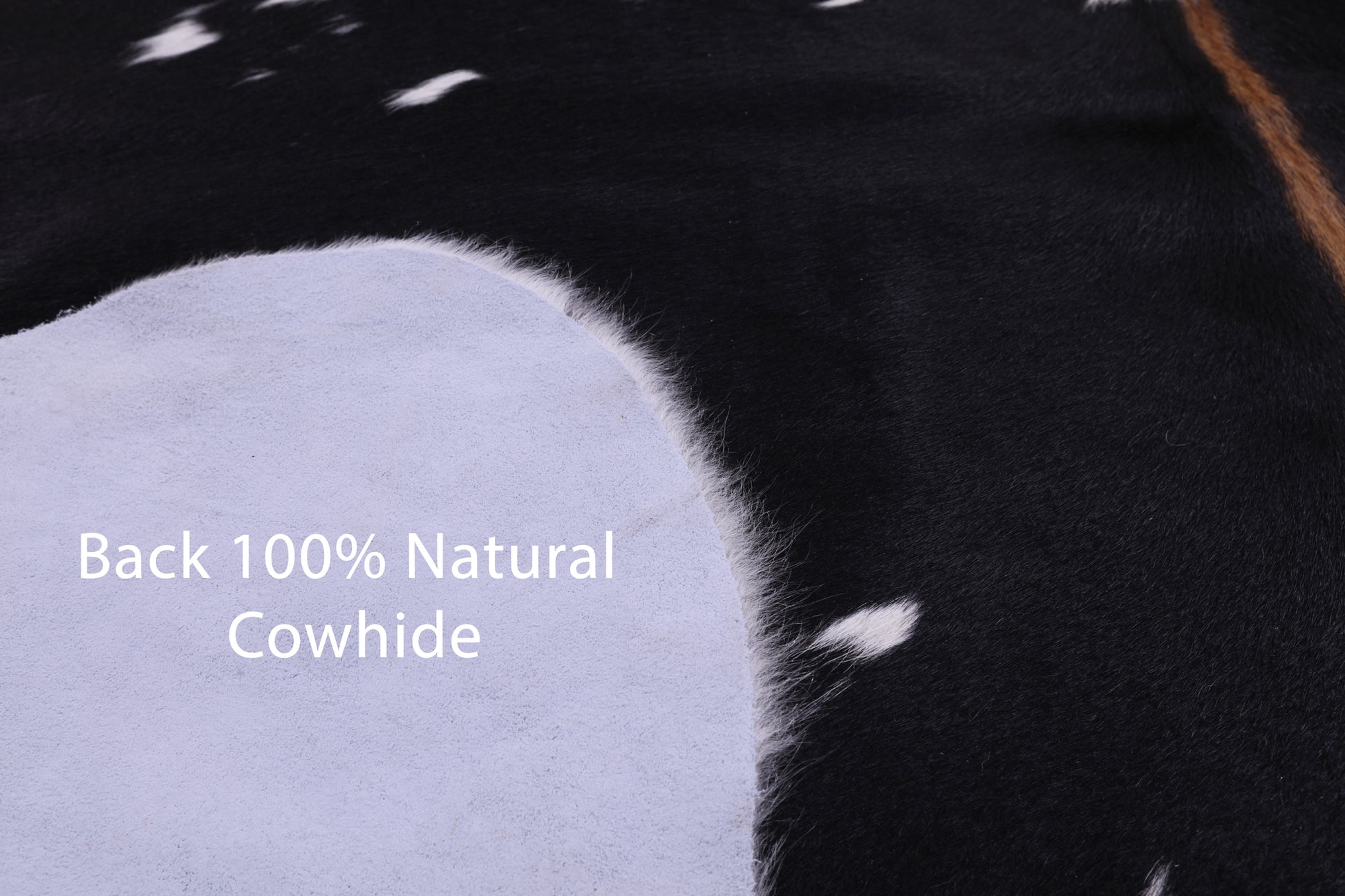 Natural Hair-On Cowhide Rug - 6' 4" X 5' 7" - Golden Nile