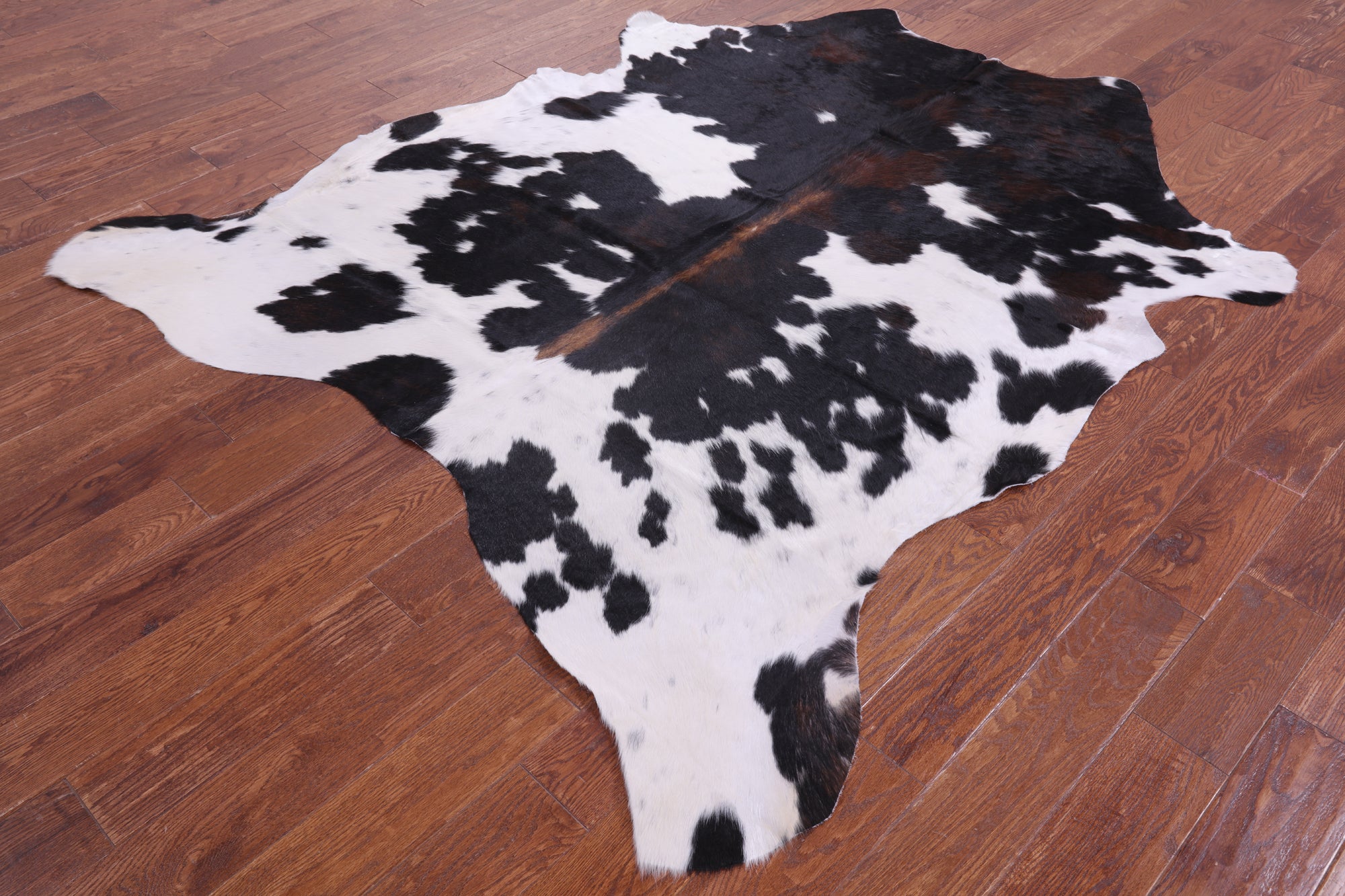 Natural Hair-On Cowhide Rug - 7' 0" X 6' 0" - Golden Nile