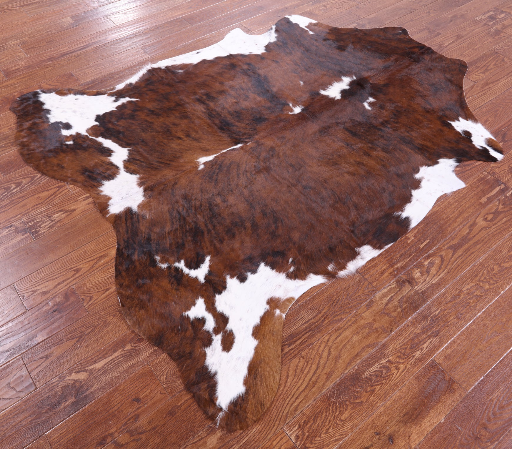 Natural Hair-On Cowhide Rug - 6' 11" X 6' 0" - Golden Nile
